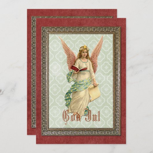 Gegroet voor aangepaste Antieke Feestdagenkaart (Voorkant / Achterkant)