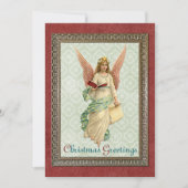 Gegroet voor aangepaste Antieke Feestdagenkaart (Voorkant)