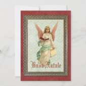 Gegroet voor aangepaste  Antieke Feestdagenkaart (Voorkant)