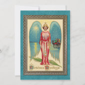 Gegroet voor aangepaste Antieke Feestdagenkaart (Voorkant)