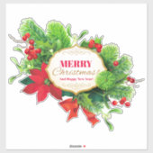 Gegroet Vrolijke Kerst Sticker (Vel)