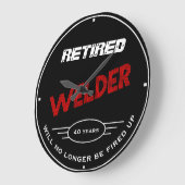 Gegroet Welder Red Black stak de grappige slogan o Grote Klok (Hoek)