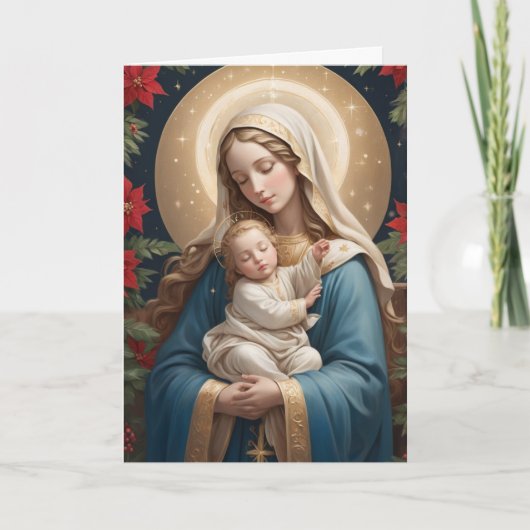 Gegroet zij Maria Traditioneel Katholiek Feestdagen Kaart (Voorkant)