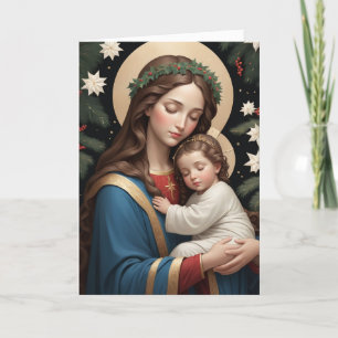 Gegroetse Maagd Maria Traditioneel Katholiek Feestdagen Kaart