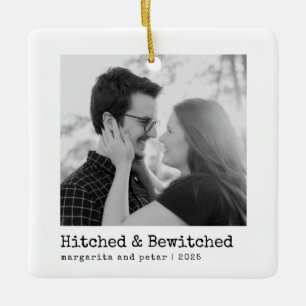 Gehaakt & Bewitched – trouwfoto minimaal Keramisch Ornament