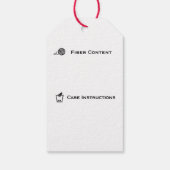 Gehaakt met liefde / handgemaakte zorgkorps cadeaulabel (Achterkant)