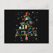 Gehaakte apparaten met kerstbomen briefkaart (Voorkant)