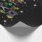 Gehaakte apparaten met kerstbomen cadeaupapier (Hoek)