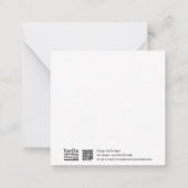 Gehaakte Armadillo Wenskaart Notitiekaartje (Achterkant)