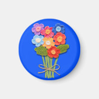 Gehaakte bloem boeket, haak liefhebber,