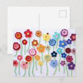 Gehaakte Bloemveld Briefkaart (Voorkant / Achterkant)