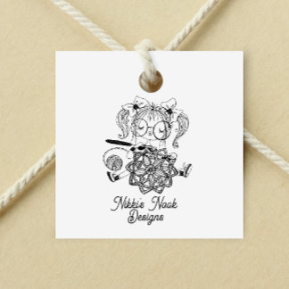 Gehaakte Crafter Leuke Logo Gepersonaliseerd Rubberstempel