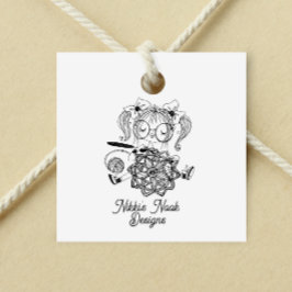 Gehaakte Crafter Leuke Logo Gepersonaliseerd Rubberstempel