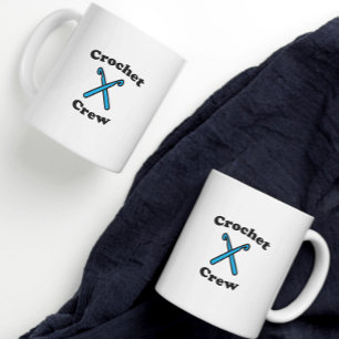 Gehaakte Crew Grappige Blauwe Haken Koffiemok