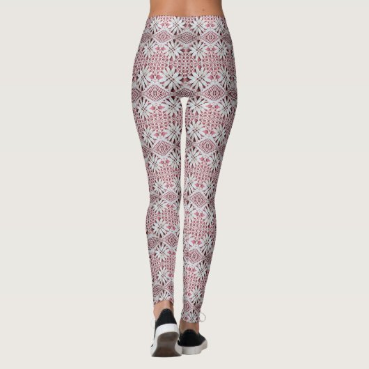 gehaakte Daisy Lace Print Leggings (Achterkant)
