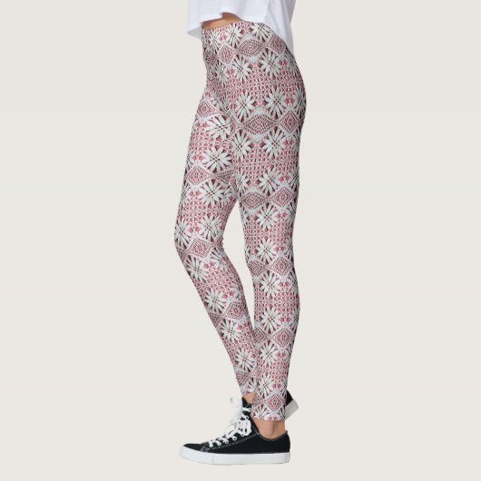  gehaakte Daisy Lace Print Leggings (Links)