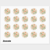 Gehaakte effect bloemen Sticker (Vel)