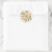 Gehaakte effect bloemen Sticker (Tas)