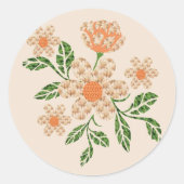 Gehaakte effect bloemen Sticker (Voorkant)