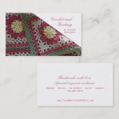 Gehaakte en aanpasbaar visitekaartje (Voorkant / Achterkant)