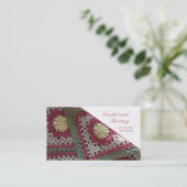 Gehaakte en aanpasbaar visitekaartje (Staand voorkant)