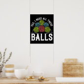 Gehaakte en broekende Garens Poster (Keuken)