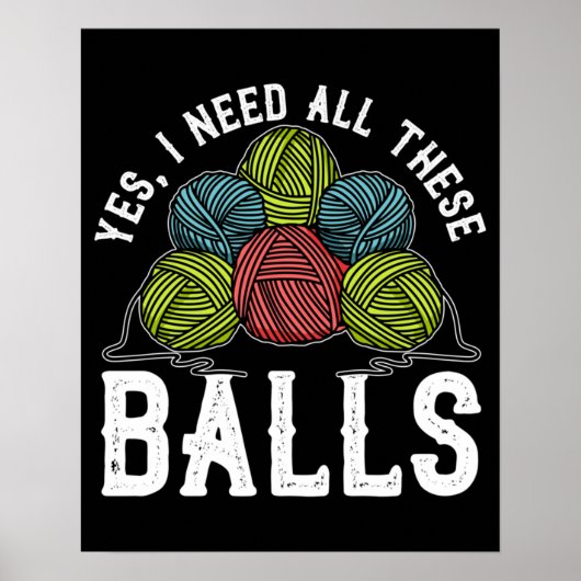 Gehaakte en broekende Garens Poster (Voorkant)