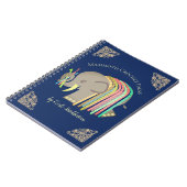 Gehaakte hakgarens, olifantenpatroon multomap notitieboek (Linkerzijde)