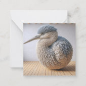 Gehaakte Heron Wenskaart Notitiekaartje (Voorkant)