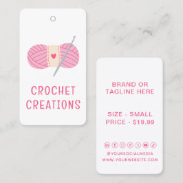 Gehaakte kleding Labels Prijs Labels Small Busines