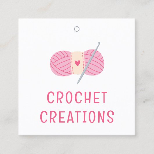 Gehaakte kleding Labels Prijs Labels Small Busines (Voorkant)