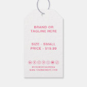 Gehaakte kleding Labels Prijs Labels Small Busines Cadeaulabel (Achterkant)