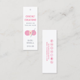 Gehaakte kleding Labels Small Business Prijs Label