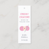 Gehaakte kleding Labels Small Business Prijs Label (Voorkant)