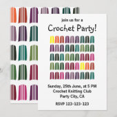 Gehaakte Kleurrijke Breien Garen Gehaakte Partij Kaart (Voorkant / Achterkant)