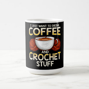 Gehaakte koffie en minnaar breier T-shirt Koffiemok