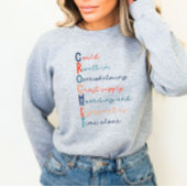 Gehaakte Lover Acrostic Sweatshirt