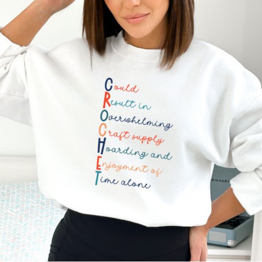 Gehaakte Lover Acrostic Sweatshirt