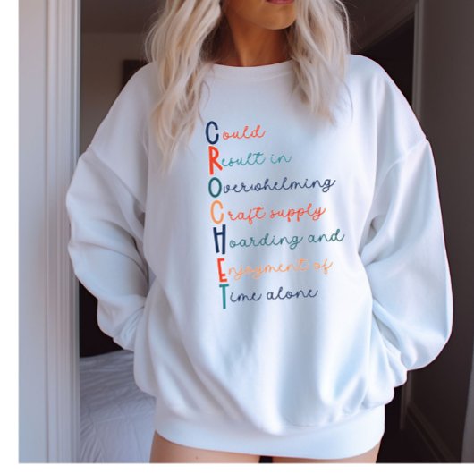 Gehaakte Lover Acrostic Sweatshirt