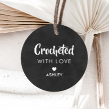 Gehaakte met liefde, handgemaakt cadeautje Label, 