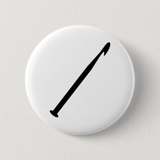 Gehaakte naald ronde button 5,7 cm (Voorkant)