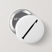 Gehaakte naald ronde button 5,7 cm (Voorkant /achterkant)