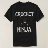 Gehaakte Ninja Grappige shuriken Ninjas Haakwerk T-shirt (Design voorkant)