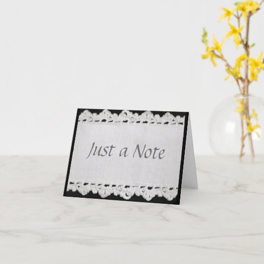 Gehaakte notitiekaart (Gele Bloem)