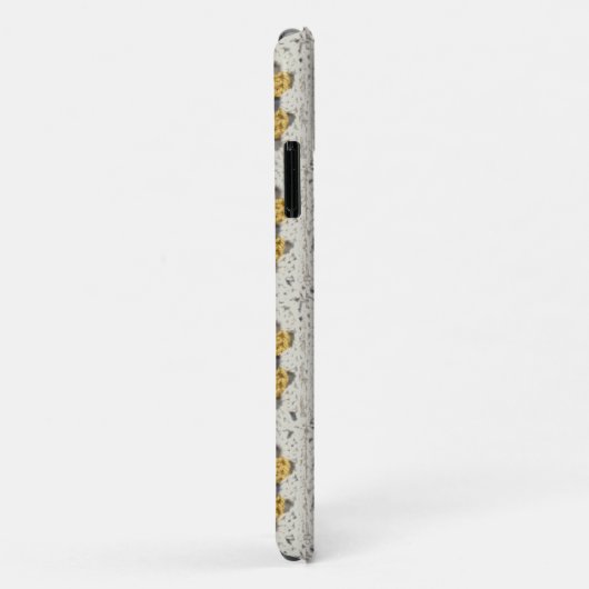 Gehaakte oma vierkant geel en grijs Case-Mate iPhone case (Achterkant/rechts)