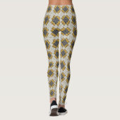 Gehaakte oma vierkant geel en grijs leggings (Achterkant)