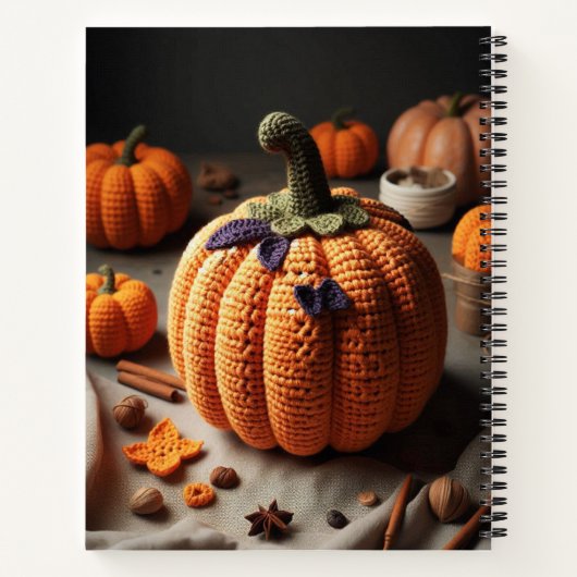 Gehaakte pompoen notitieboek (Achterkant)
