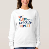 Gehaakte Sweatshirt Gift voor Crocheter (Voorkant)