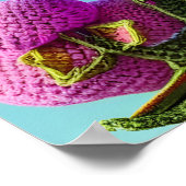 Gehaakte wilde bloemen in de Clouds Digital Art Poster (Hoek)