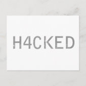 gehackt briefkaart (Voorkant)